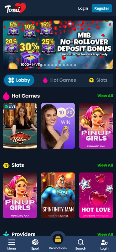 tomi club maldives mobile